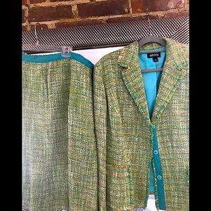 Kasper ASL blazer and skirt.